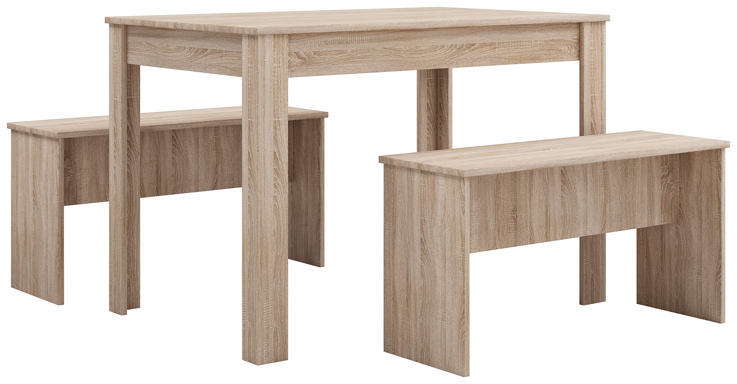 vcm-esal-xl-essgruppe-k-chentisch-set-aus-holz-mit-zwei-sitzb-nken-tisch-ca-75x1 image 2