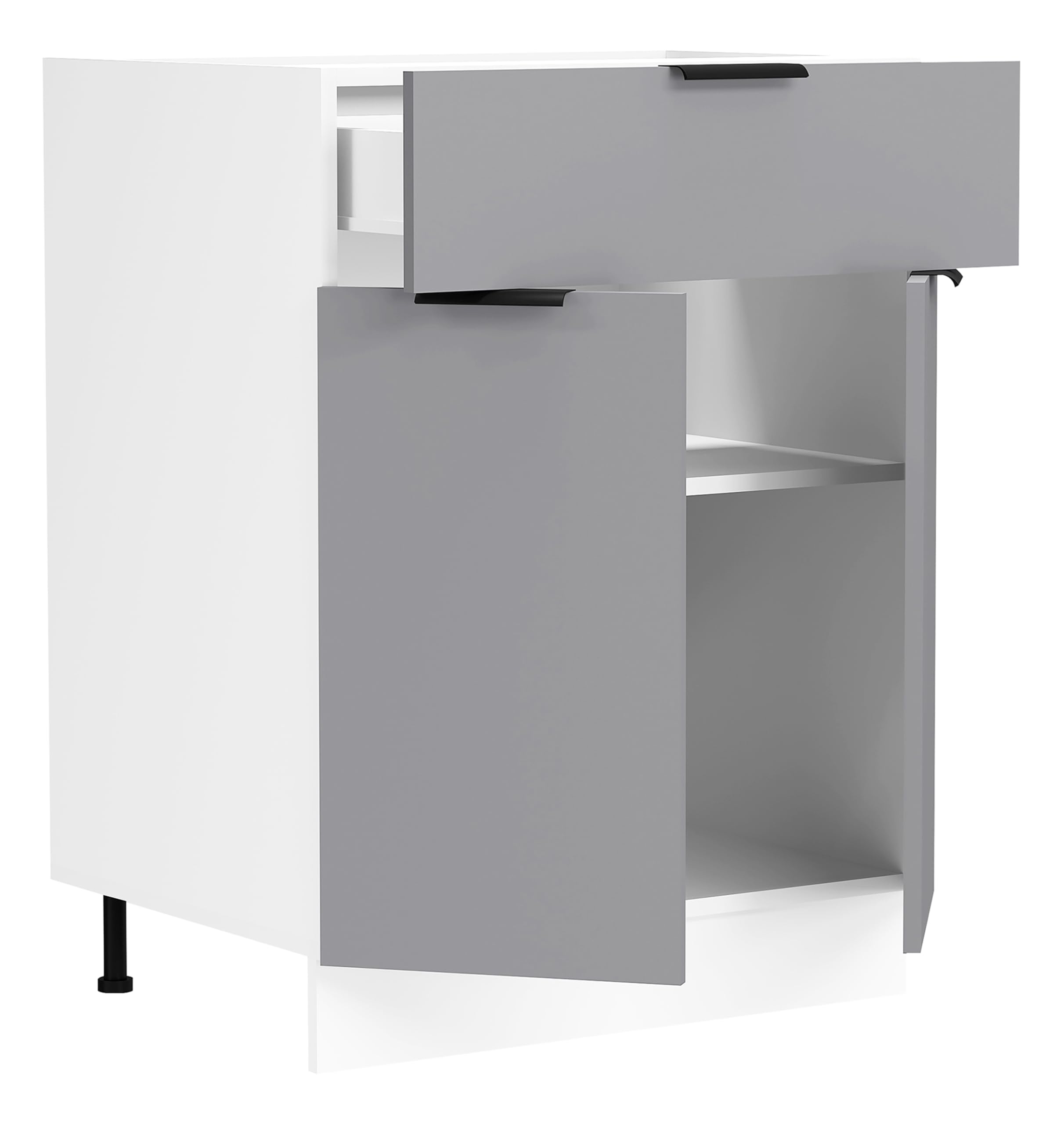 vcm-fasola-k-chenschrank-unterschrank-wei-60x46x82-cm-mit-2-dreht-ren-und-1-schu image 3