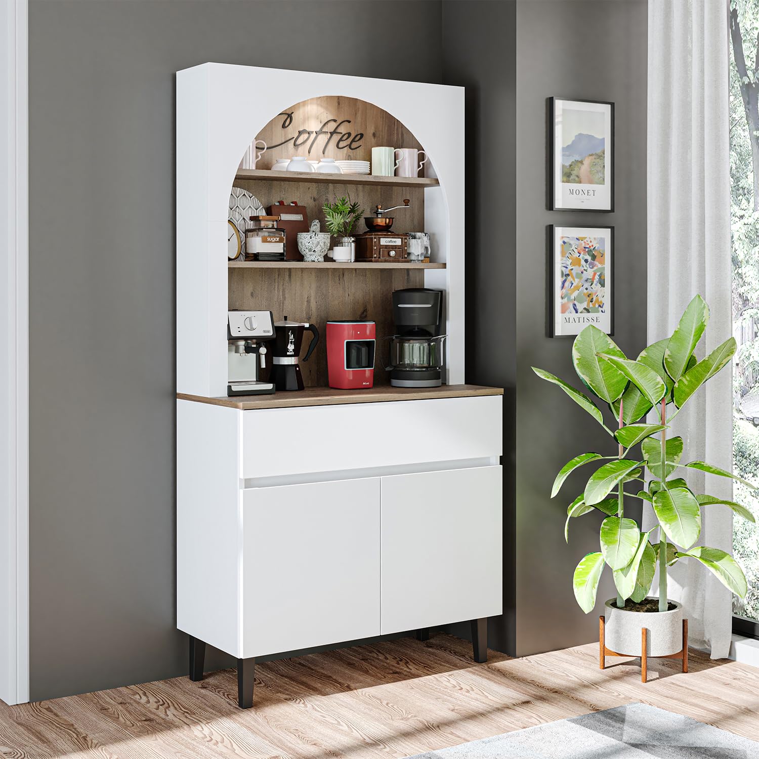 roomart-mehrzweckschrank-venedik-90x179x42-cm-anthrazit-eiche-mit-schublade-t-re image 8