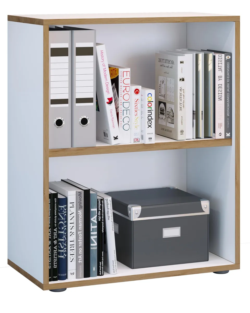 vcm-b-roregal-wei-60x33x74-cm-2-f-cher-standregal-b-cherregal-aktenregal image 1