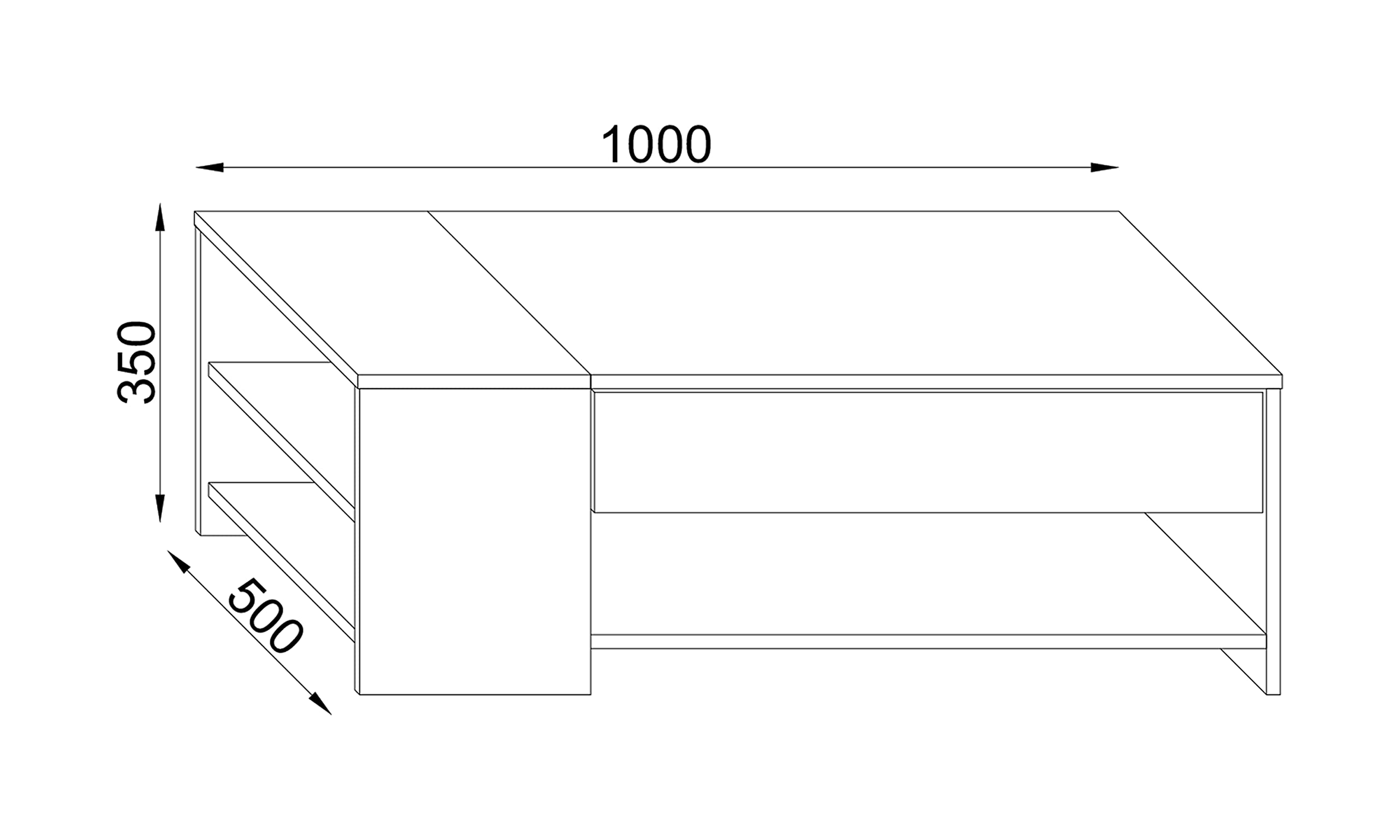 vcm-couchtisch-wei-beton-optik-100x50x35-cm-3-f-cher-schublade-holzwerkstoff-mit image 3