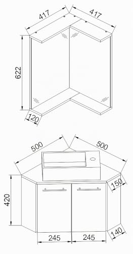 vcm-vilosa-3-teiliges-bad-set-f-r-g-ste-wc-waschtisch-unterschrank-und-waschbeck image 7