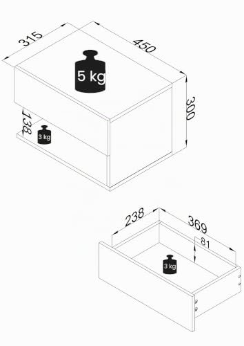 vcm-usal-xl-45-cm-nachtschrank-wandboard-mit-schublade-und-offenem-fach-h-30-x-b image 8