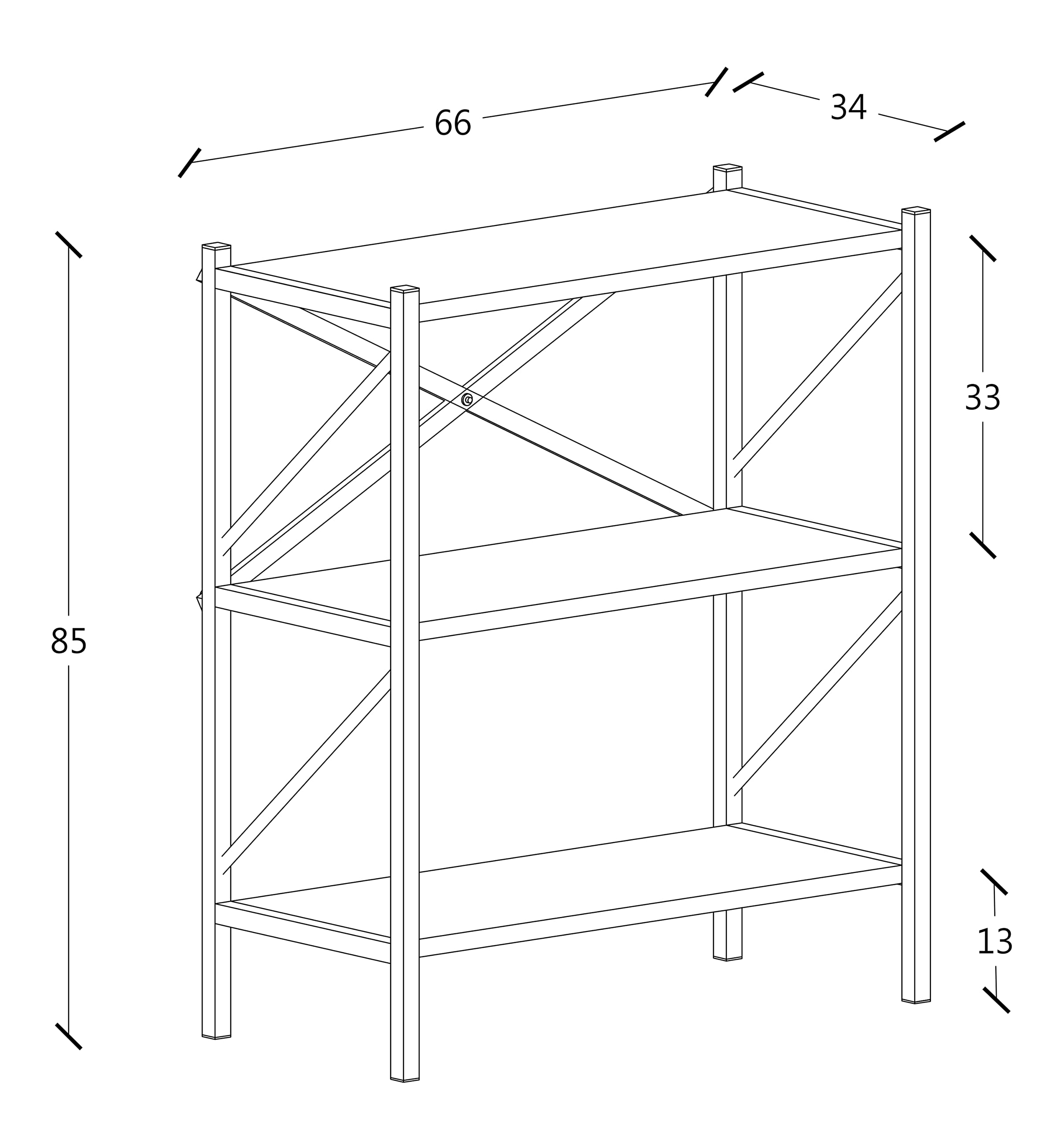 vcm-insasi-standregal-wei-66-x-34-x-85-cm-2-offene-f-cher-holzwerkstoff-mit-meta image 5