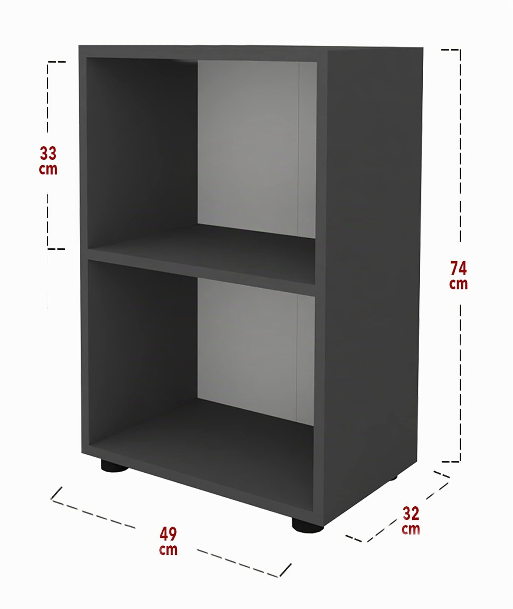 vcm-b-roregal-wei-standregal-mit-2-f-chern-49x32x74-cm-b-cherregal-aktenregal image 3