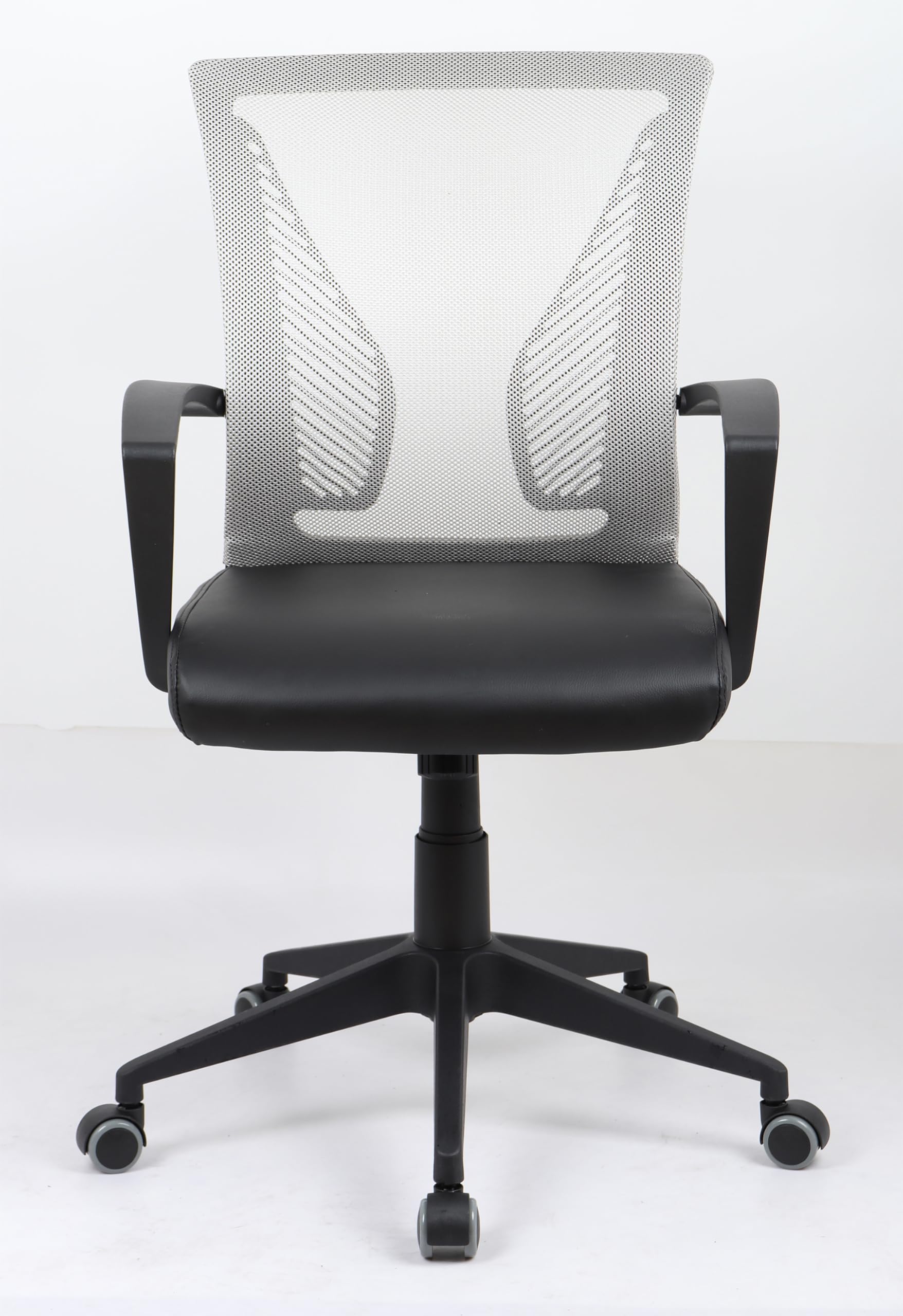 vcm-b-rostuhl-schwarz-grau-48x46x92-cm-h-henverstellbar-drehbar-stahl-ergonomisc image 2
