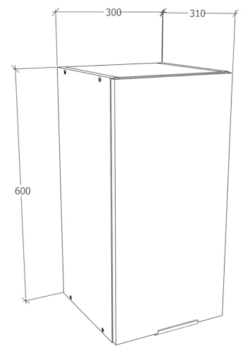 vcm-k-chenschrank-wei-honig-eiche-wandschrank-30-x-31-x-60-cm-1-t-r-2-f-cher image 8