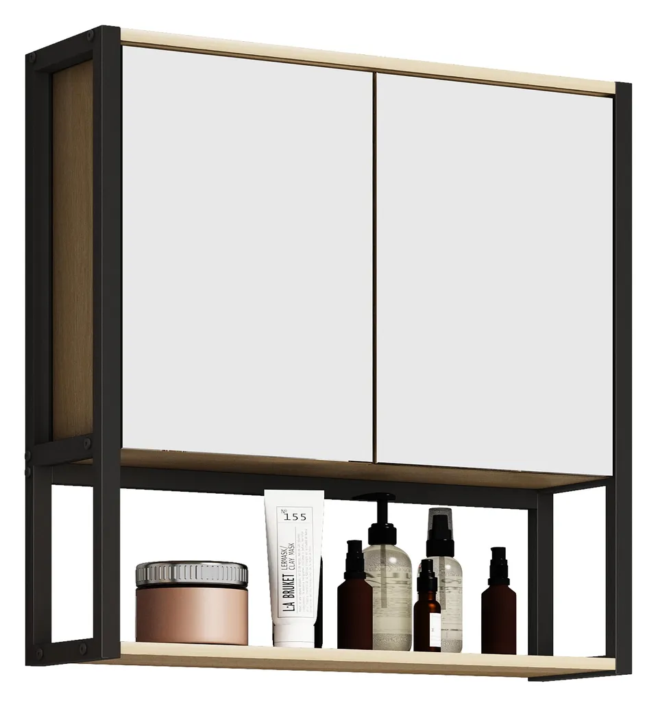vcm-badm-bel-spiegelschrank-60x17x60-cm-2-t-ren-badspiegelschrank image 1