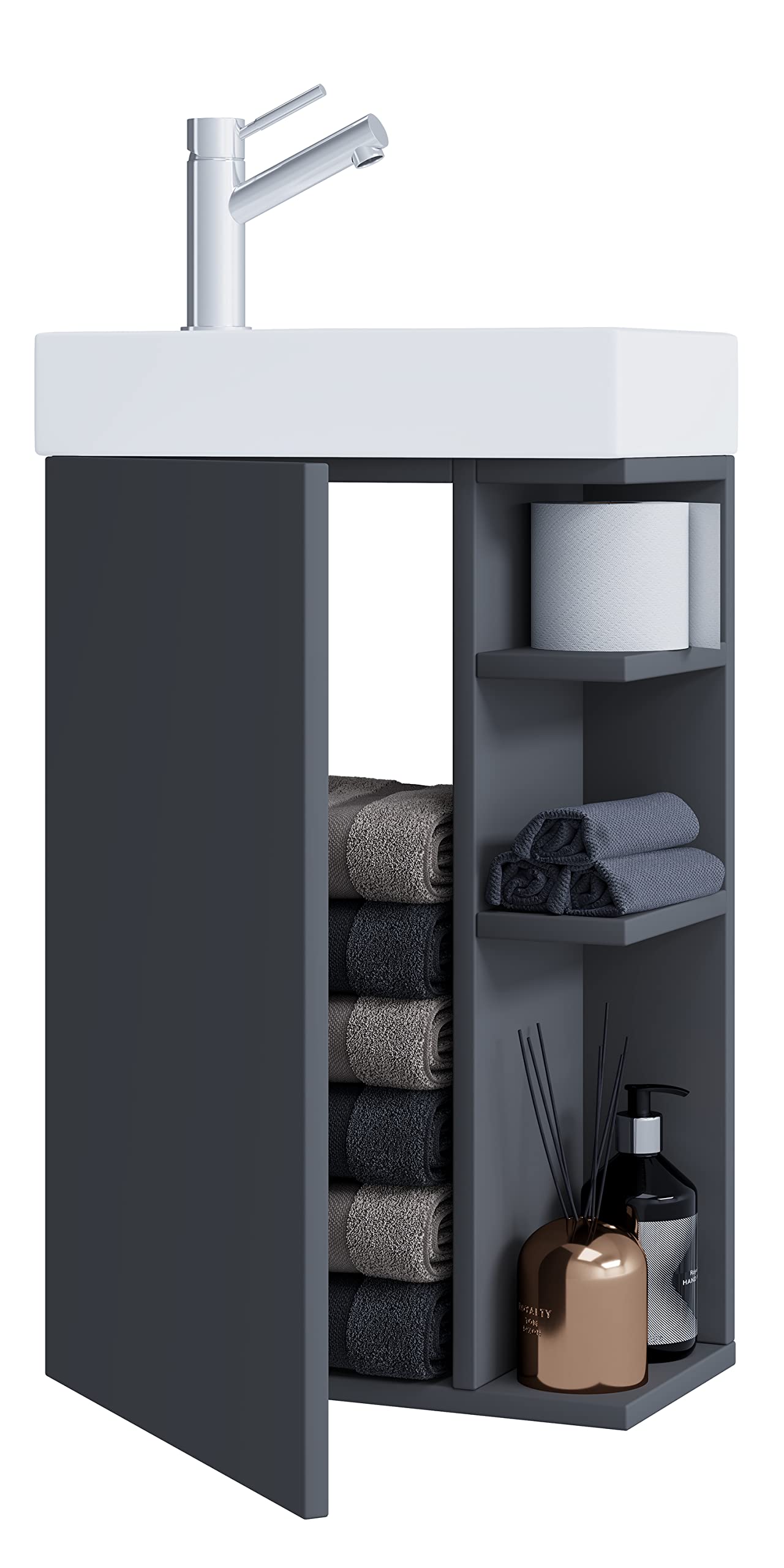 vcm-badm-bel-waschtisch-anthrazit-40x70-cm-1-t-r-4-f-cher-keramik-waschbecken image 1