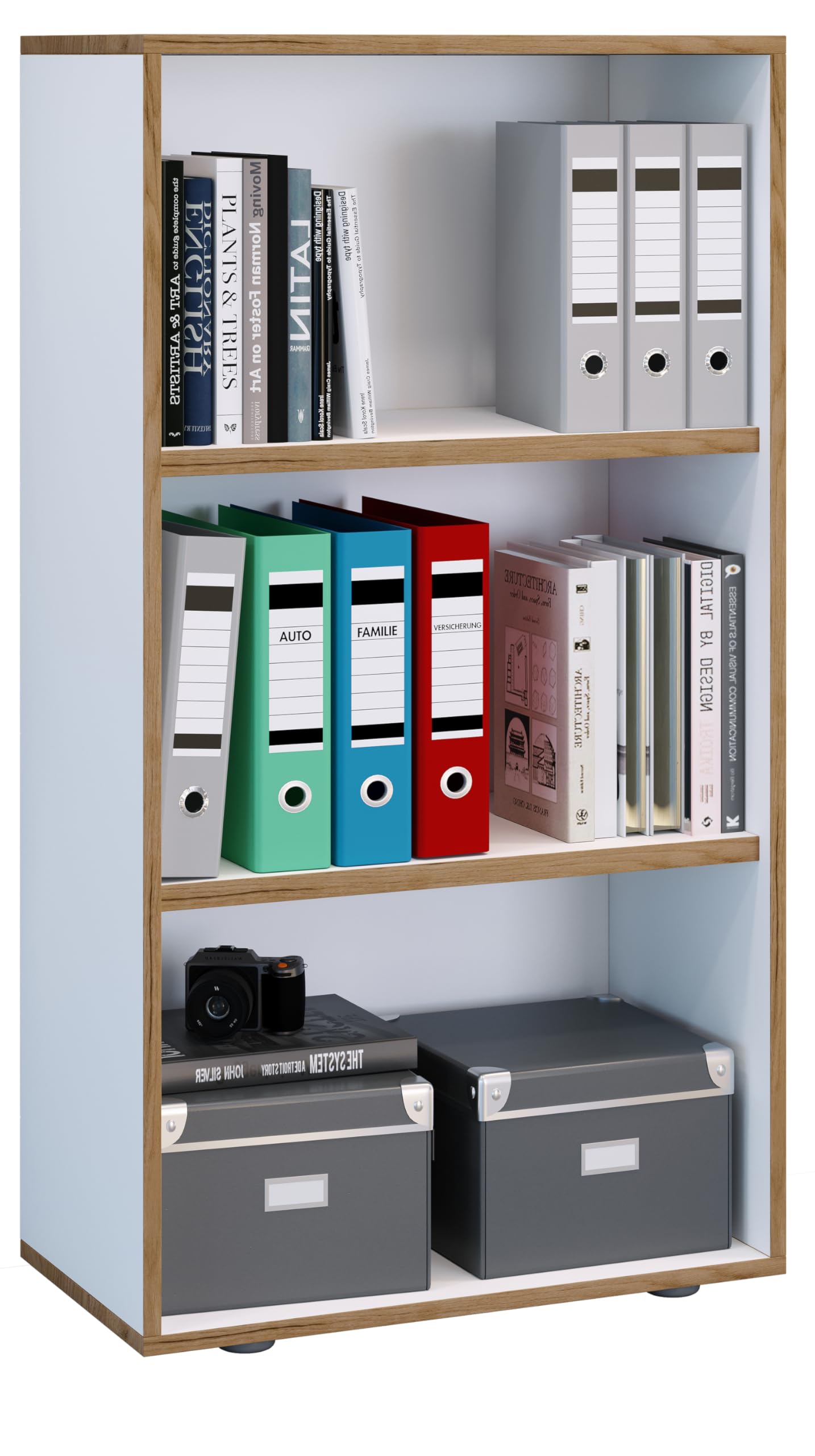 vcm-b-roregal-anthrazit-60x33x110-cm-3-f-cher-standregal-holzwerkstoff image 6