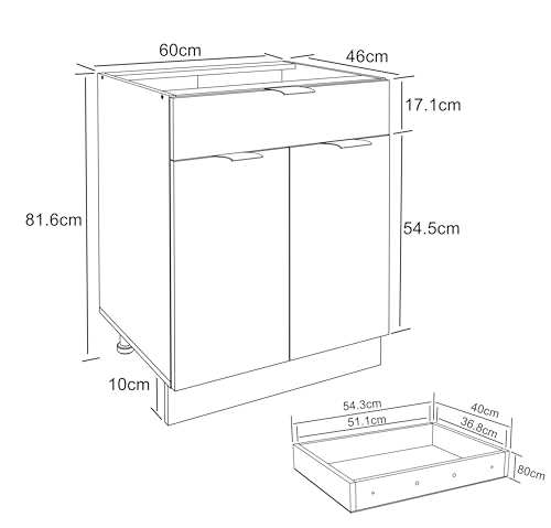 vcm-fasola-k-chenschrank-unterschrank-wei-60x46x82-cm-mit-2-dreht-ren-und-1-schu image 8