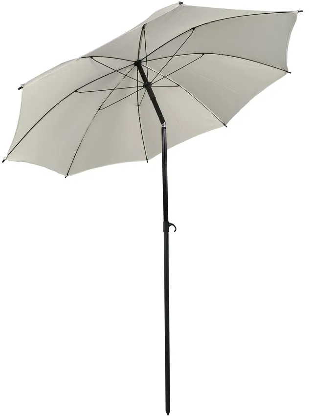 vcm-sonnenschirm-strandschirm-balkonschirm-gartenschirm-rund-uv-schutz-180-beige image 1