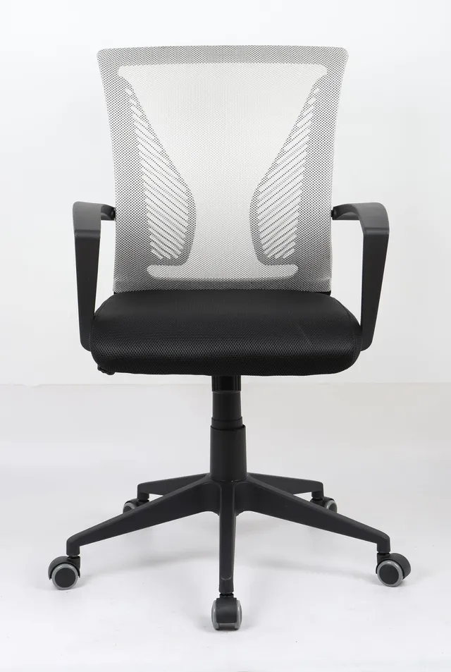 vcm-b-rostuhl-schwarz-grau-48x46x92-102-cm-stufenlos-h-henverstellbar-drehbar-st image 1