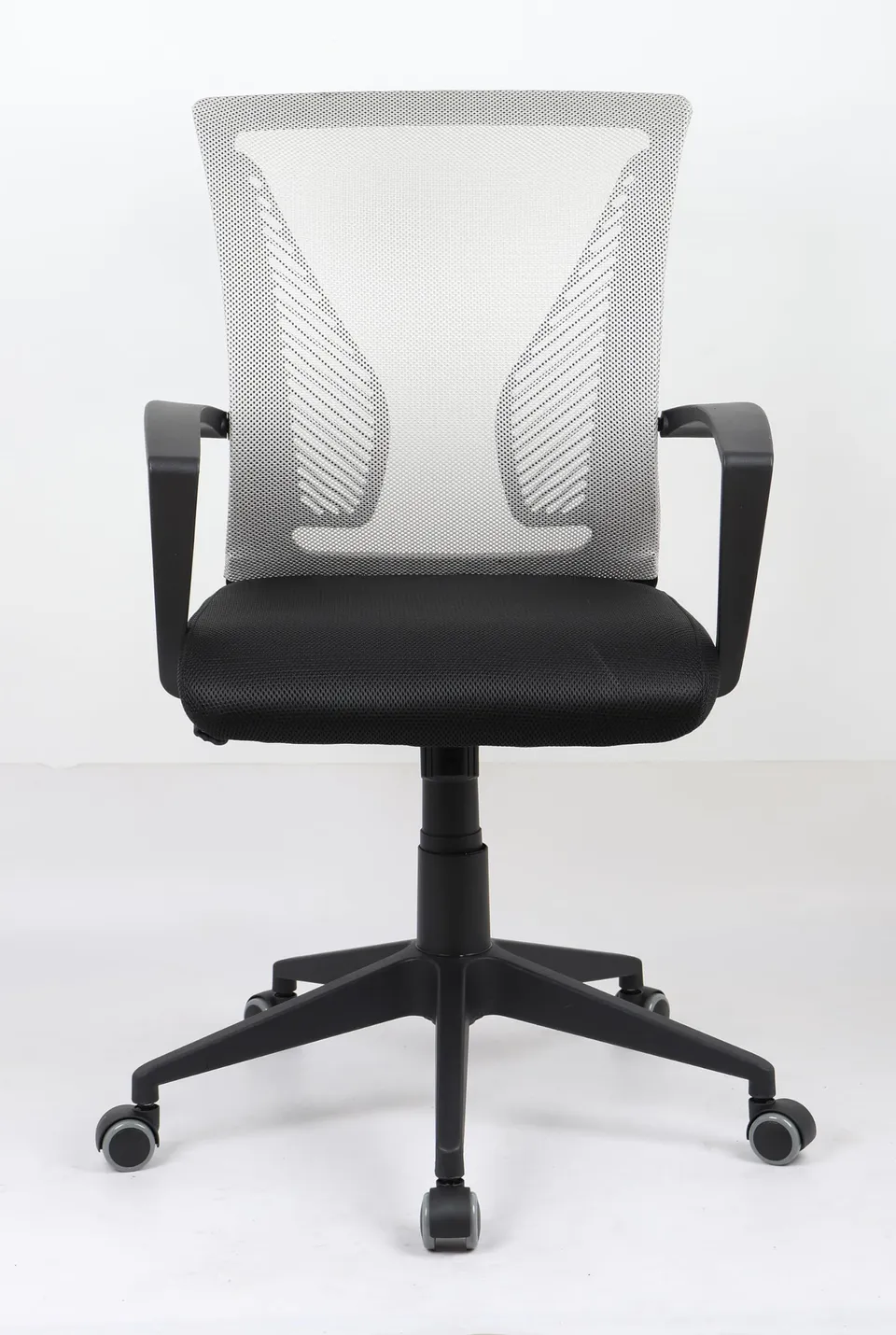 vcm-b-rostuhl-schwarz-grau-48x46x92-102-cm-stufenlos-h-henverstellbar-drehbar-st image 1
