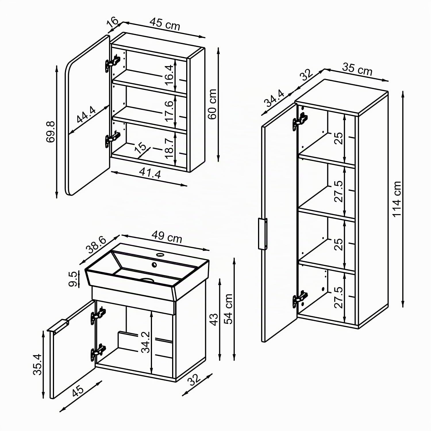 roomart-badm-belset-lycia-50-cm-unterschrank-mit-keramik-waschbecken-spiegelschr image 2