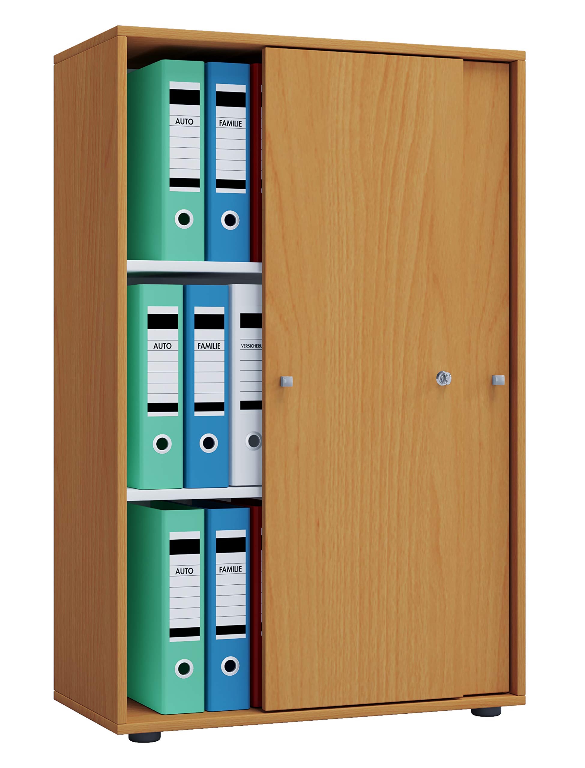 vcm-b-roschrank-grau-70-x-40-x-111-cm-2-t-ren-3-f-cher-aktenschrank image 5