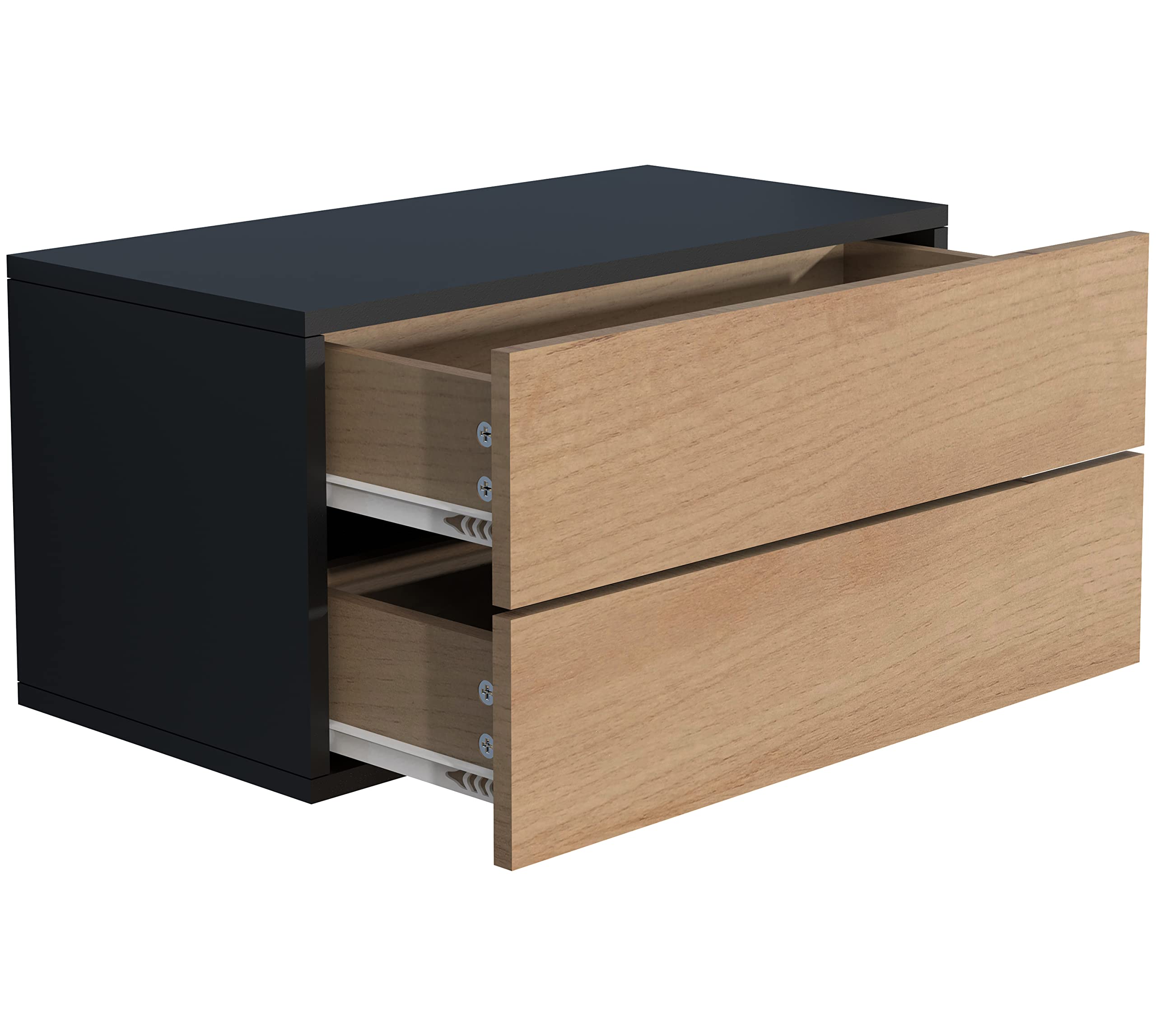 vcm-nachttisch-usal-wandkonsole-60-x-32-x-30-cm-mit-2-schubladen-anthrazit-honig image 4
