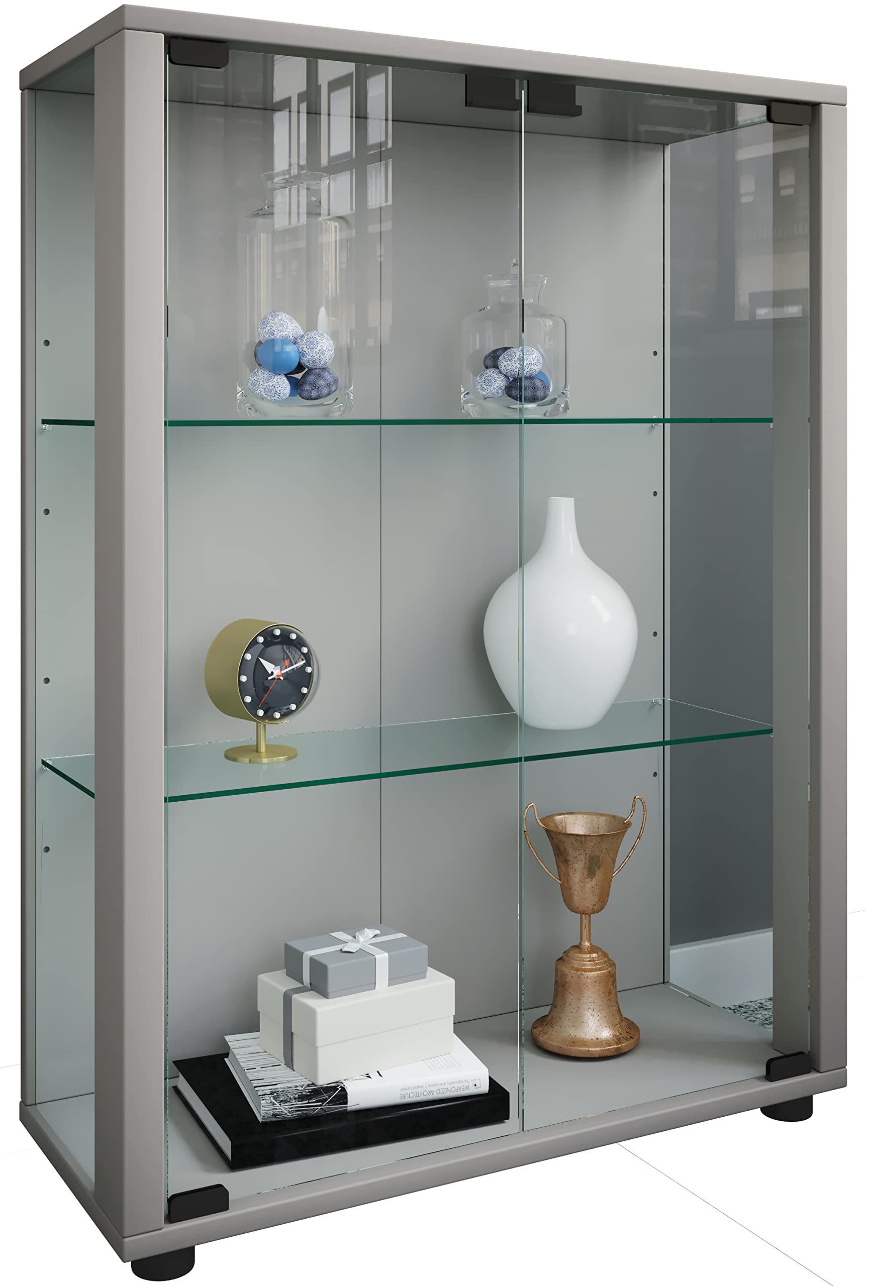 vcm-standvitrine-floka-wei-60x25x80-cm-2-t-ren-3-f-cher-esg-sicherheitsglas image 7