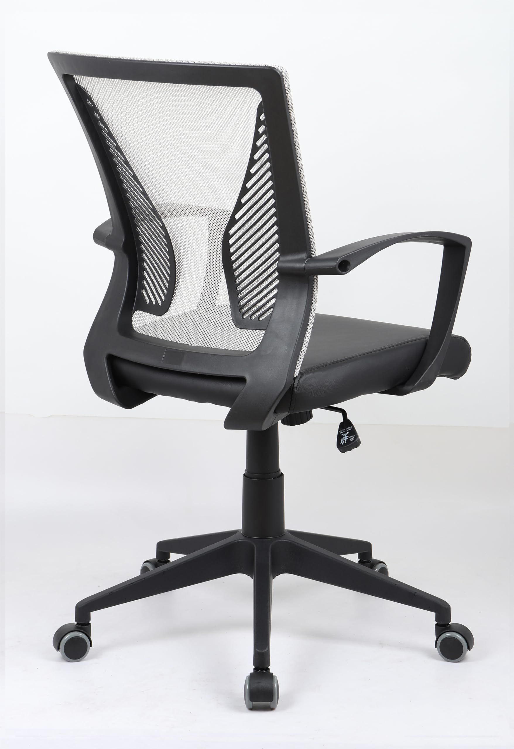 vcm-b-rostuhl-schwarz-grau-48x46x92-cm-h-henverstellbar-drehbar-stahl-ergonomisc image 4