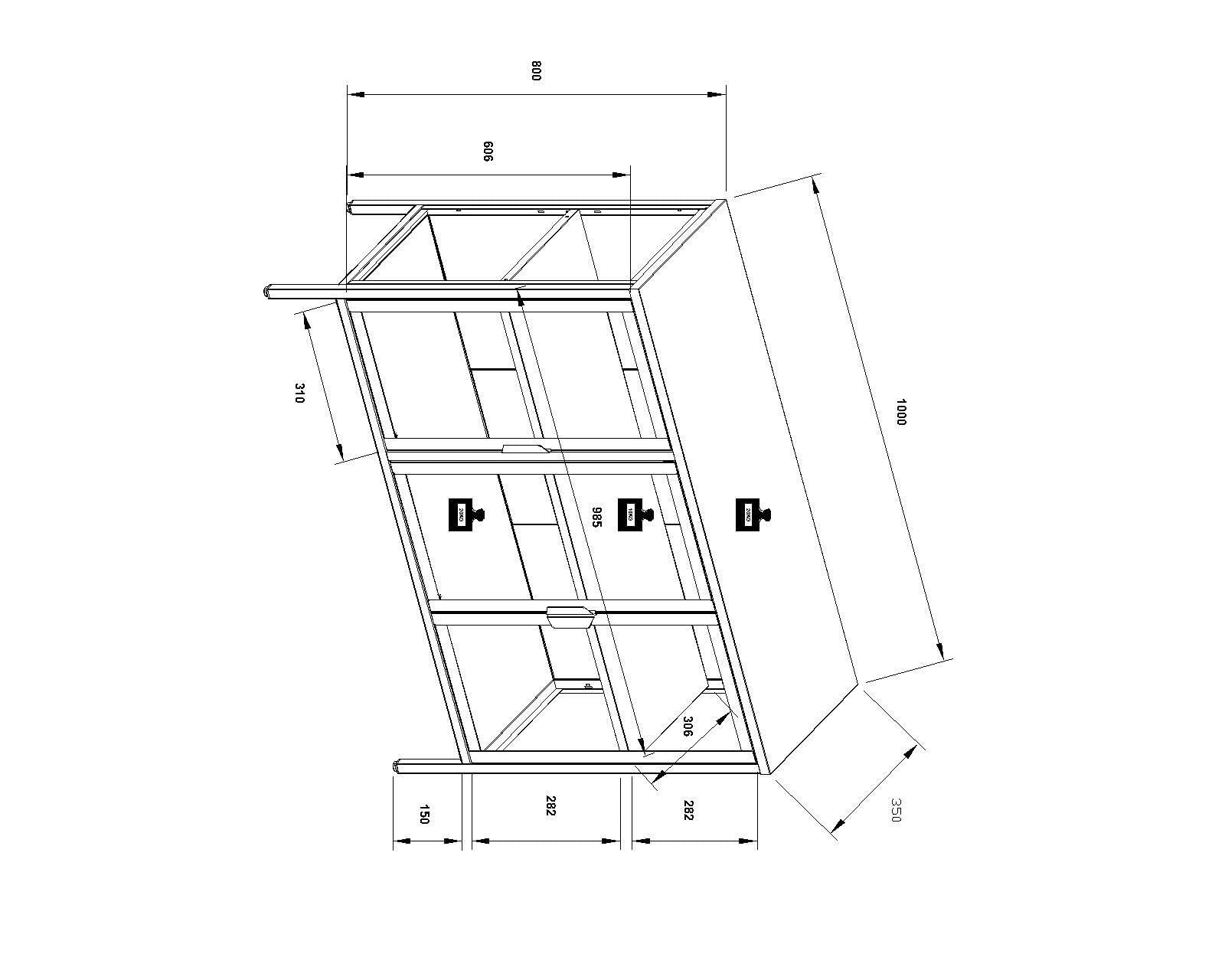 vcm-floka-l-glasvitrine-stehend-100x35x80-cm-esg-sicherheitsglas-1-regal-stahlge image 3