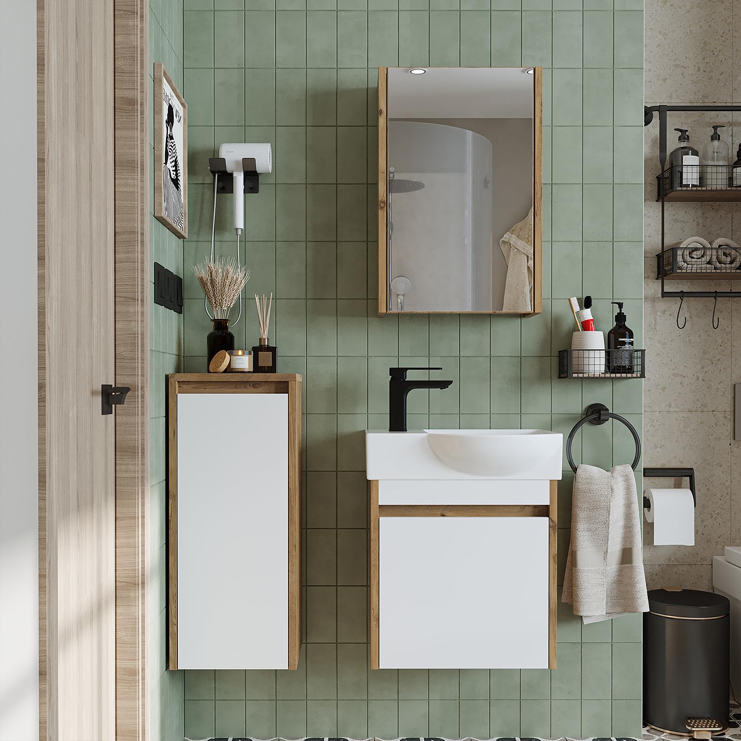 roomart-leo-badm-bel-set-komplett-unterschrank-mit-keramik-waschbecken-spiegelsc image 4