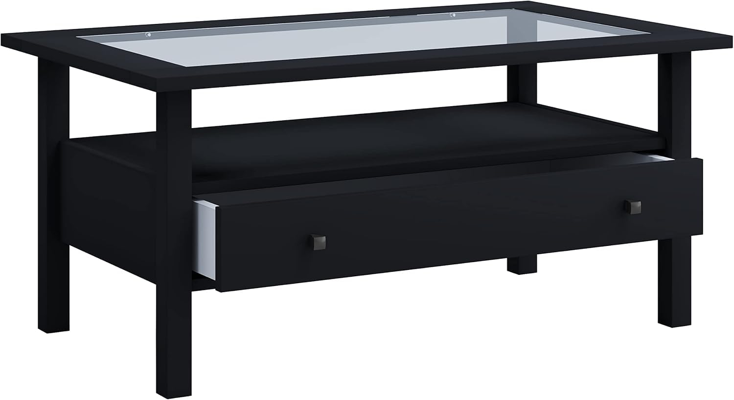 vcm-beistelltisch-lingis-l-schwarz-90-x-54-x-42-cm-mit-schublade-und-esg-glaspla image 5