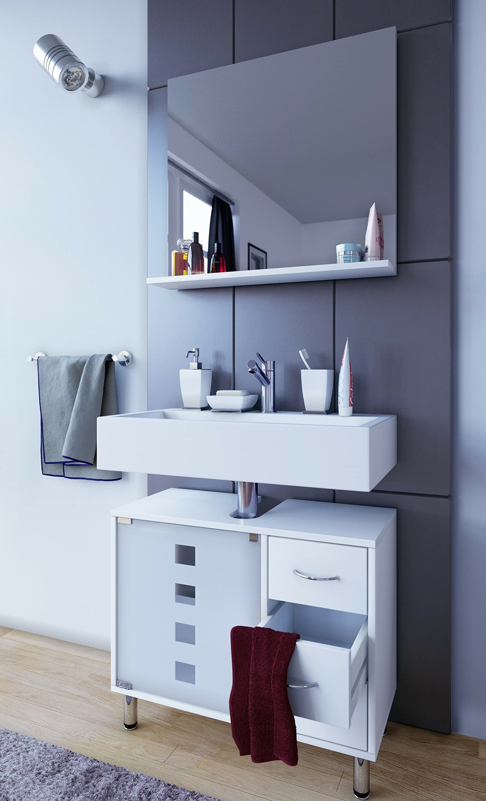 vcm-darola-waschtischunterschrank-wei-67-30-58-cm-1-t-r-3-schubladen-mattglas-al image 4