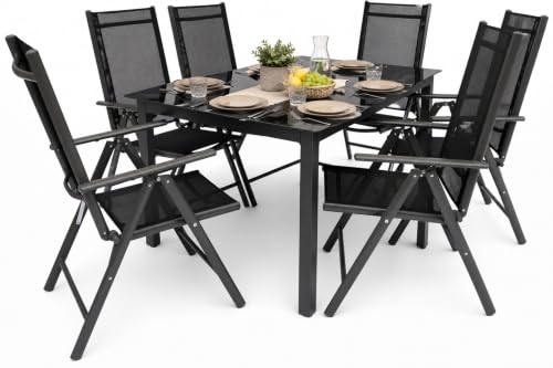 vcm-7-teiliges-gartenm-bel-set-140-sw-aluminium-sitzgruppe-1-tisch-140x80-cm-6-k image 7