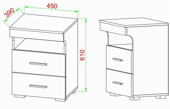 vcm-nachttisch-slepal-l-honig-eiche-wei-45x39x61-cm-2-schubladen-offenes-fach image 8