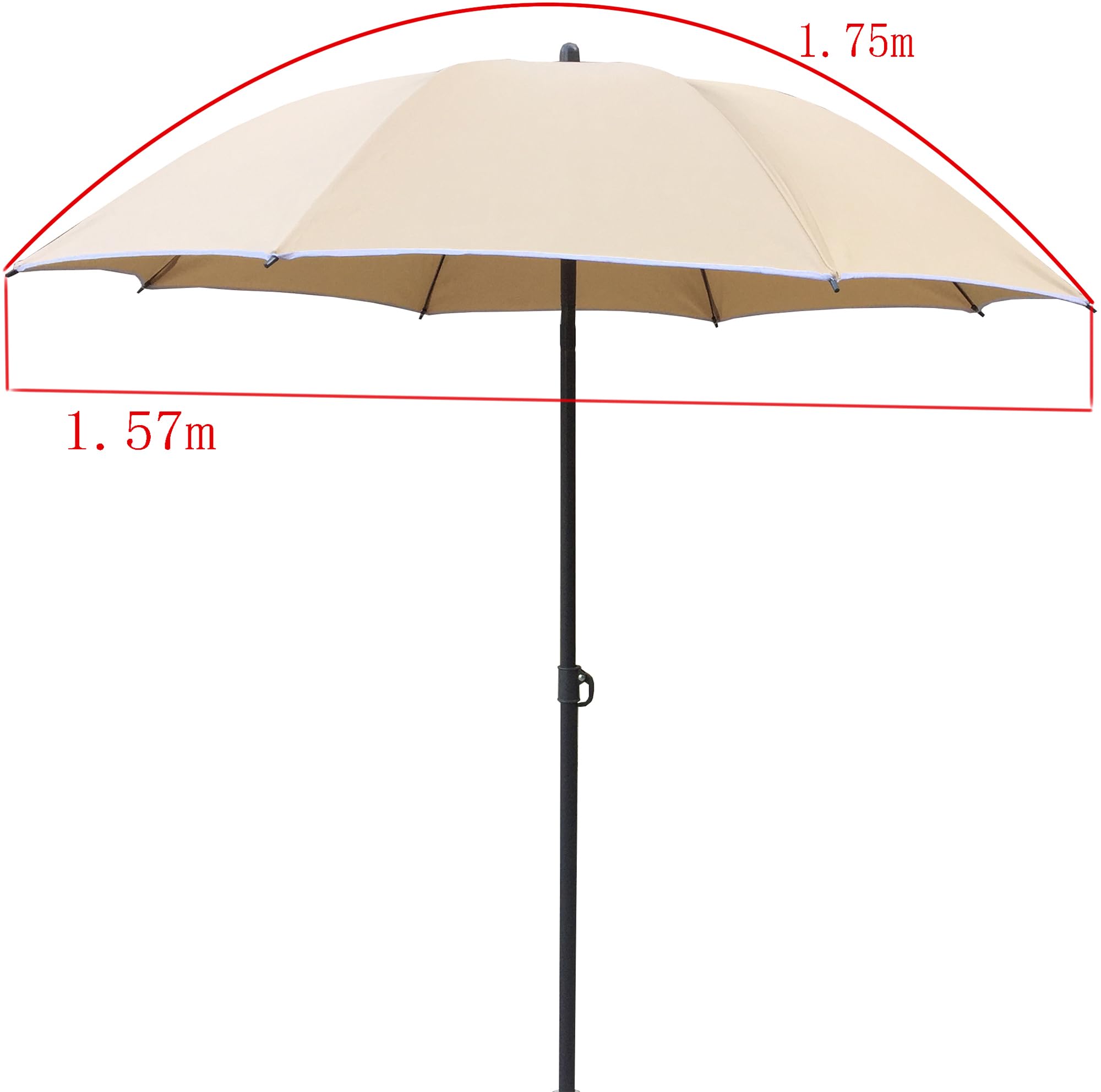 vcm-sonnenschirm-strandschirm-balkonschirm-gartenschirm-rund-uv-schutz-180-beige image 7