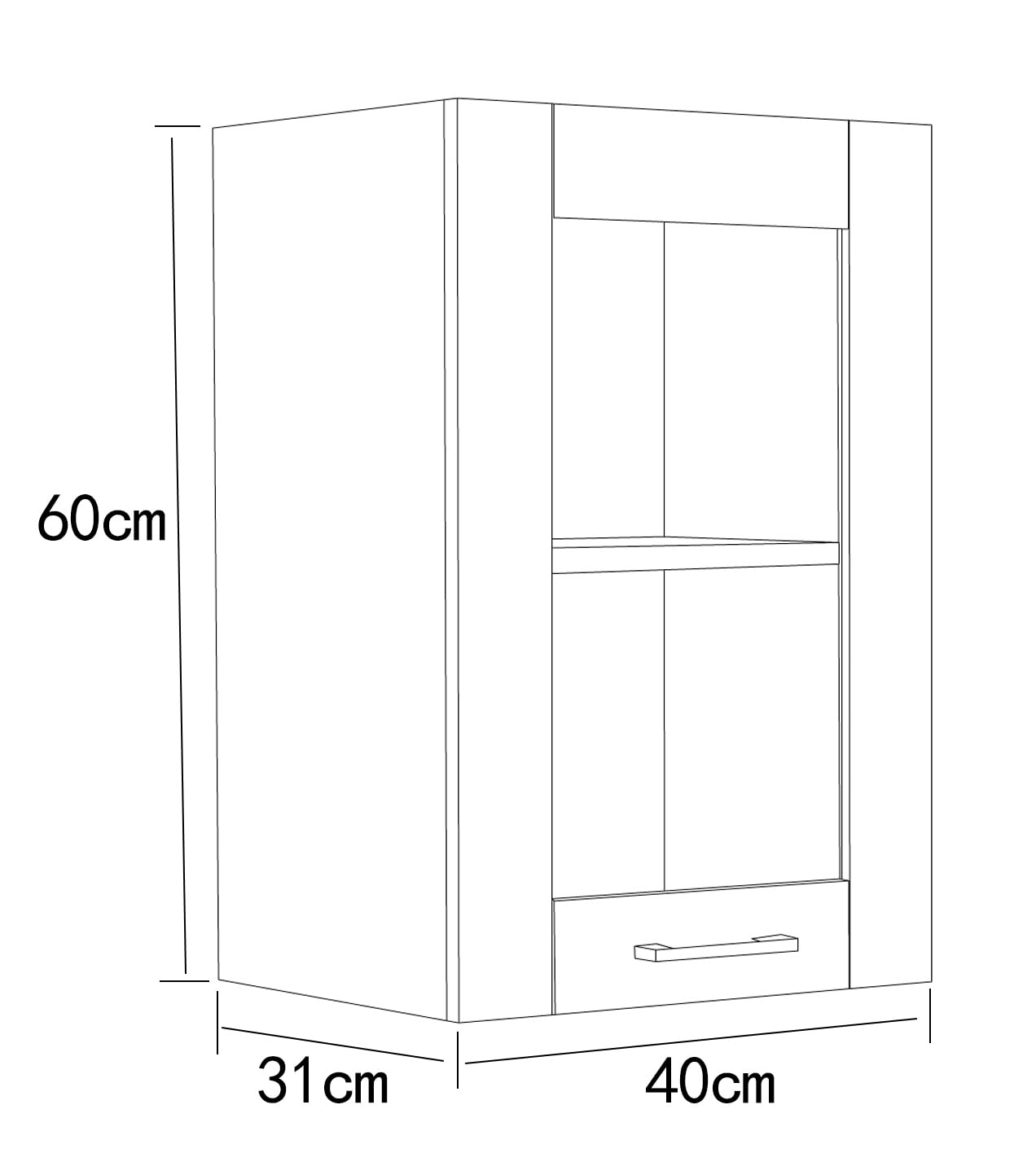 vcm-fasola-h-ngeschrank-wei-anthrazit-40x31x60-cm-mit-1-dreht-r-und-2-f-chern image 2