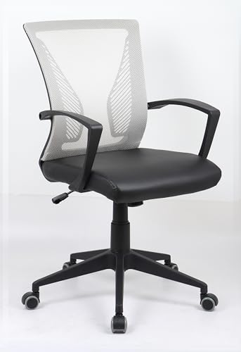 vcm-b-rostuhl-schwarz-grau-48x46x92-cm-h-henverstellbar-drehbar-stahl-ergonomisc image 7