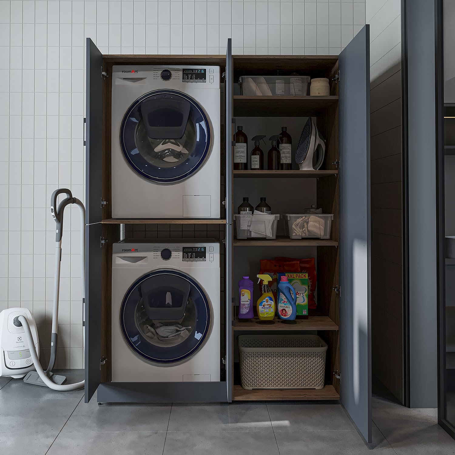 roomart-waschmaschinenschrank-dora-ii-130-cm-breit-anthrazit-eiche-ohne-aufsatzs image 4