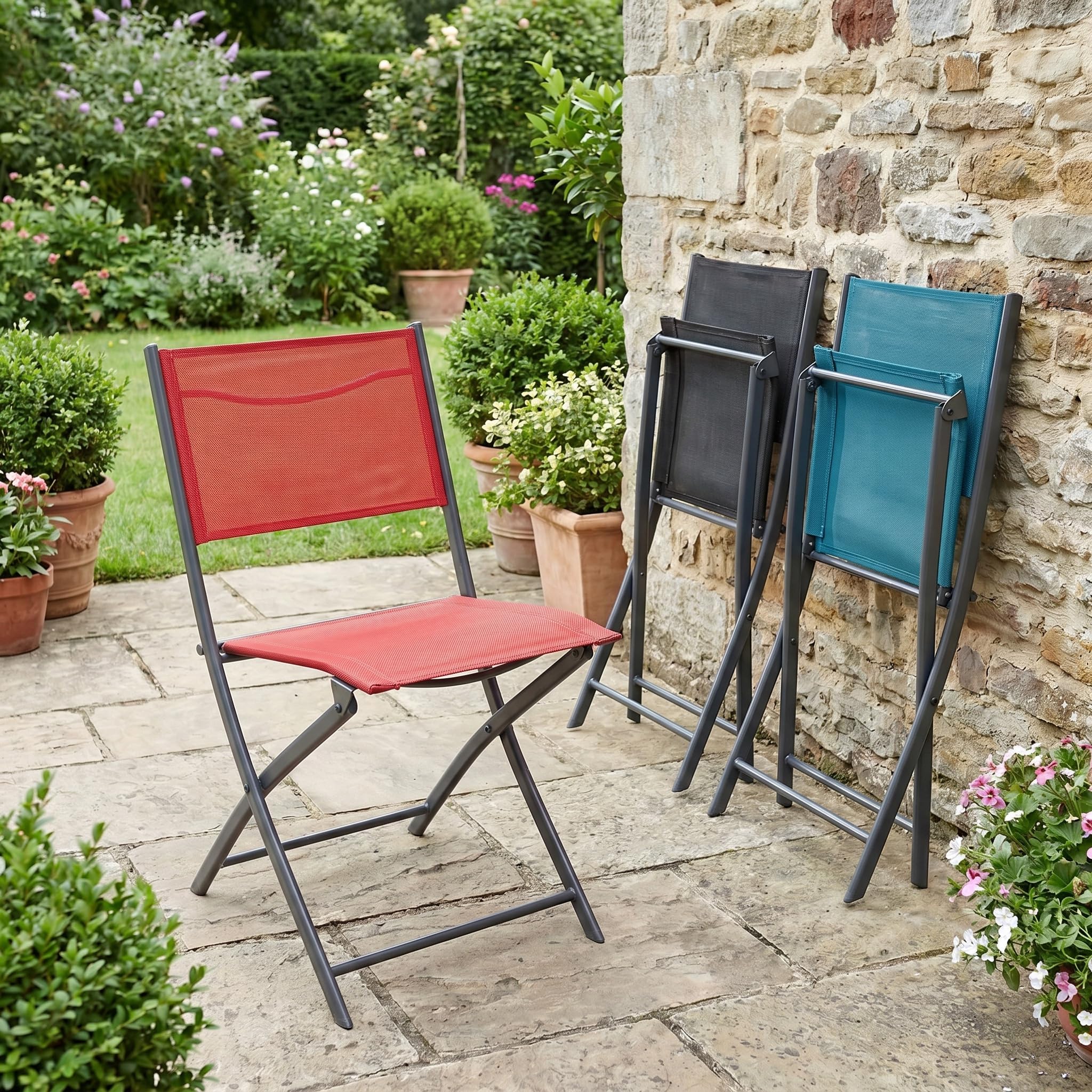 vcm-gartenstuhl-rot-45x46x79-cm-6er-set-klappbar-metall-wetterfest image 2