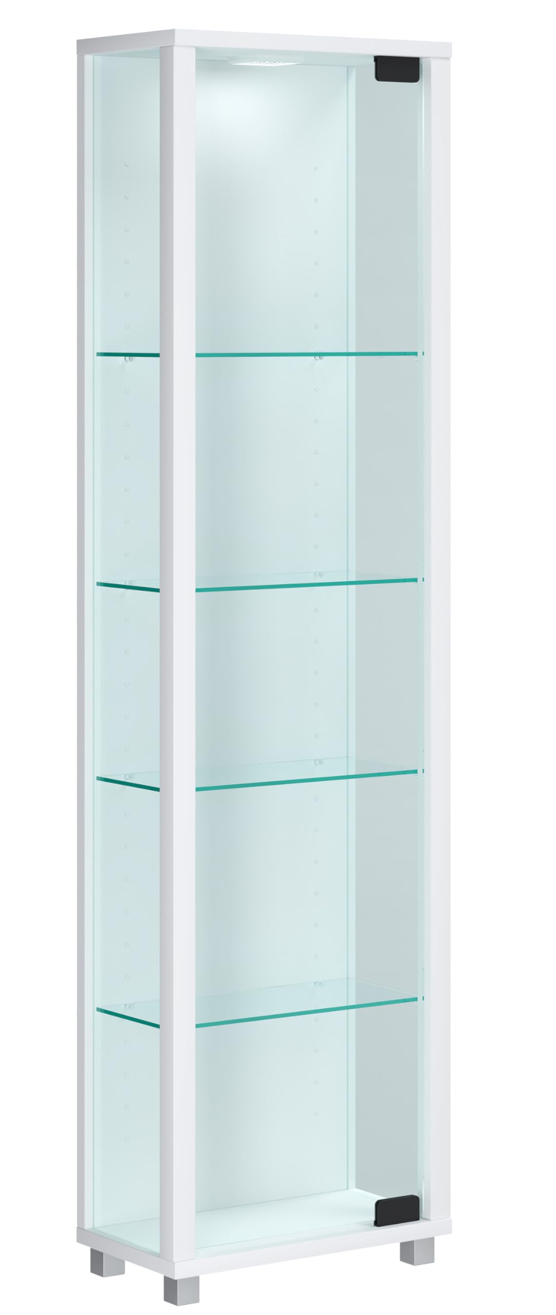 vcm-floka-standvitrine-wei-33x18x115-cm-1-t-r-5-f-cher-esg-sicherheitsglas image 5