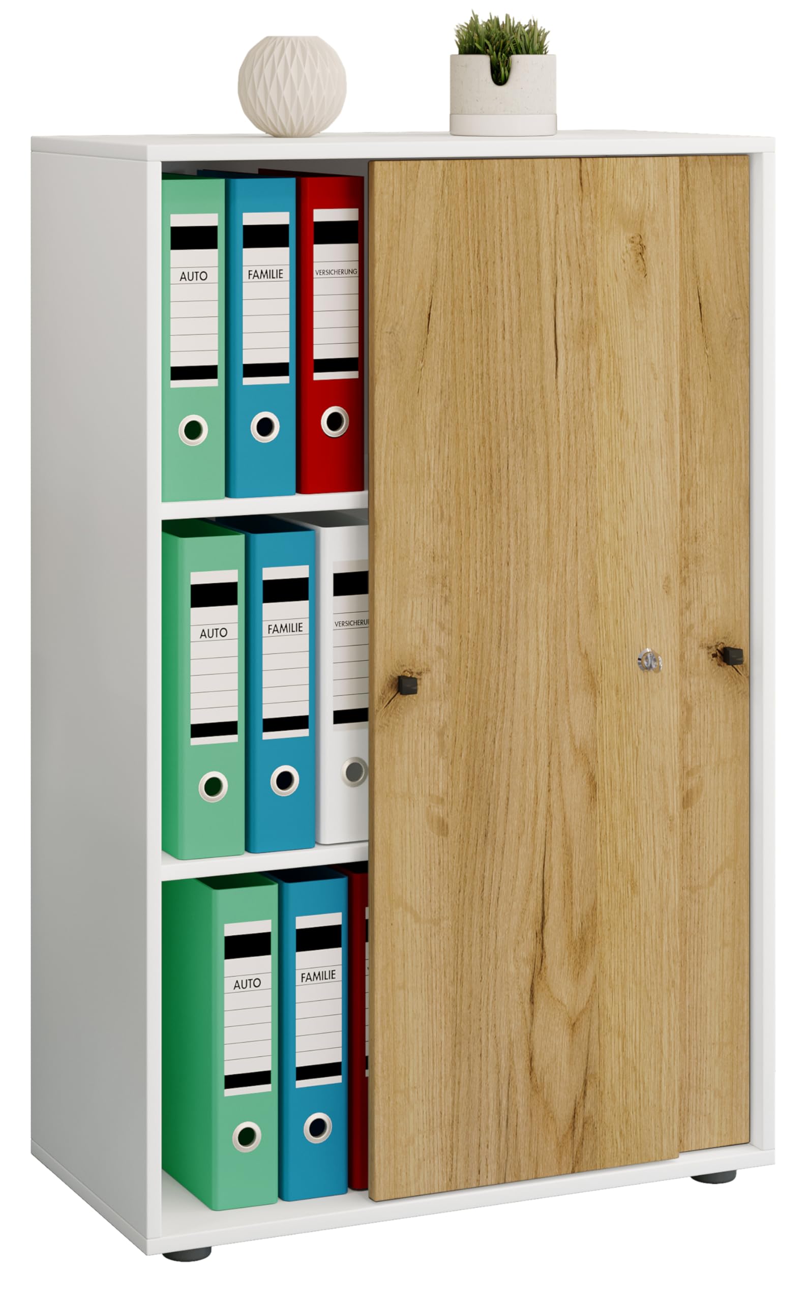 vcm-b-roschrank-grau-70-x-40-x-111-cm-2-t-ren-3-f-cher-aktenschrank image 4
