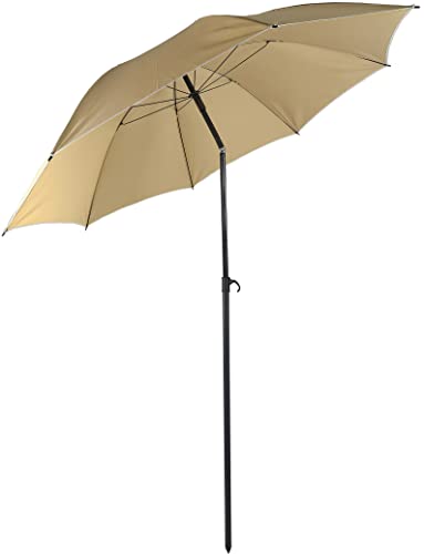 vcm-dasano-sonnenschirm-strandschirm-balkonschirm-rund-uv-schutz-160-cm-taupe image 8