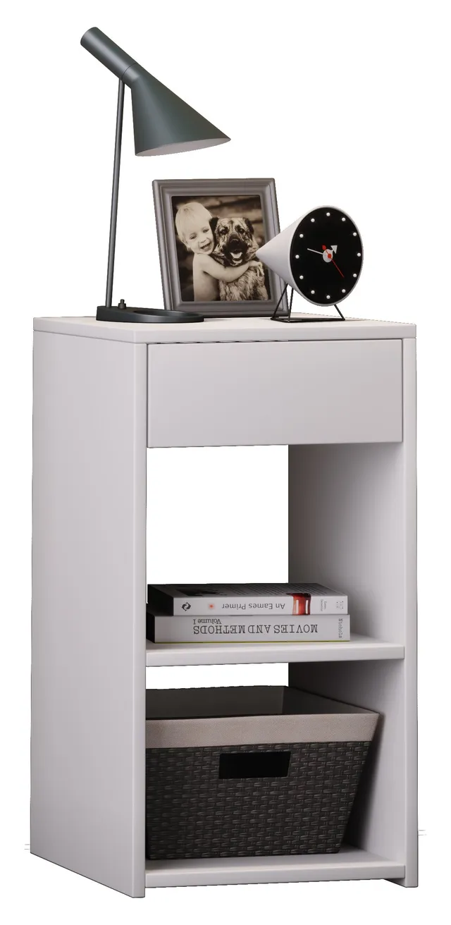 vcm-sledo-maxi-nachtschrank-beistelltisch-mit-schublade-und-zwei-offenen-f-chern image 1