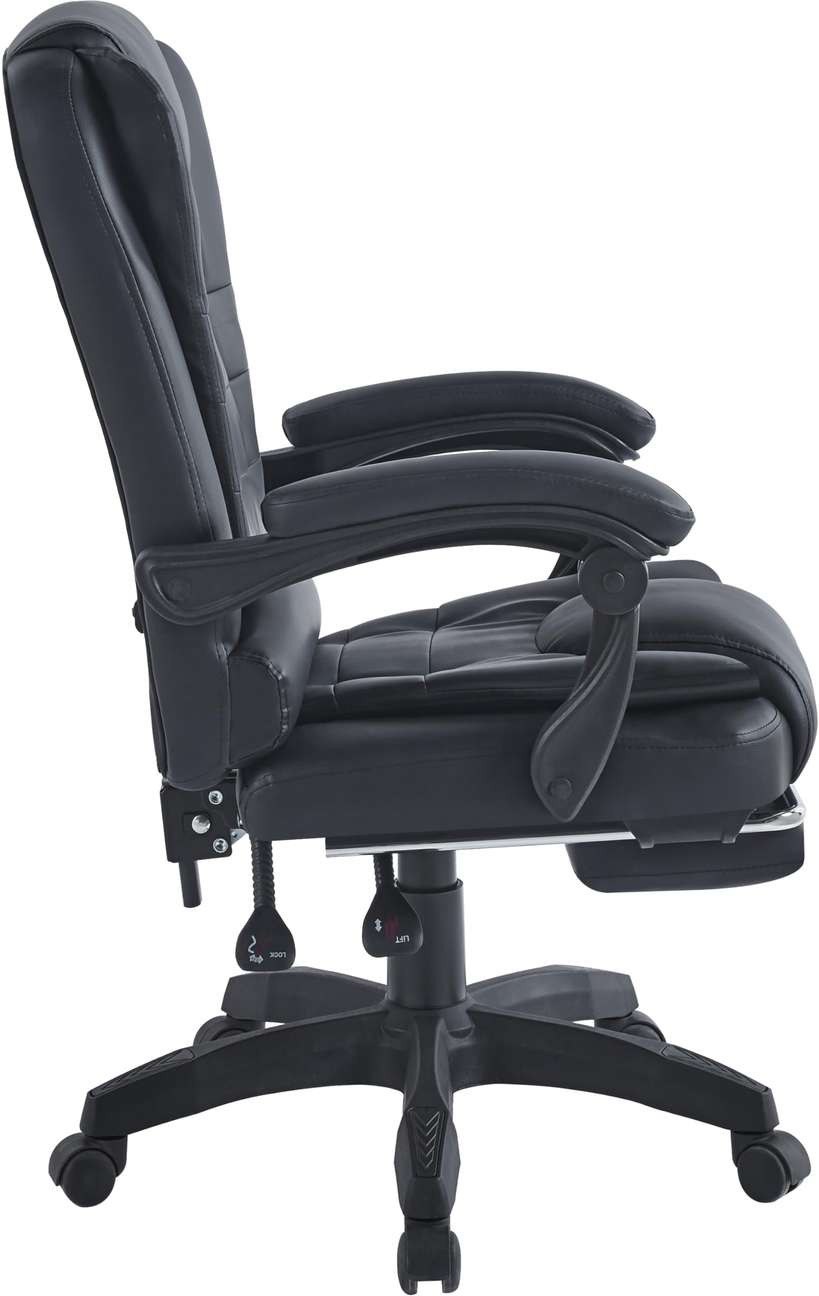vcm-b-rostuhl-alasko-schwarz-drehstuhl-mit-fu-ablage-ergonomisch-h-henverstellba image 8