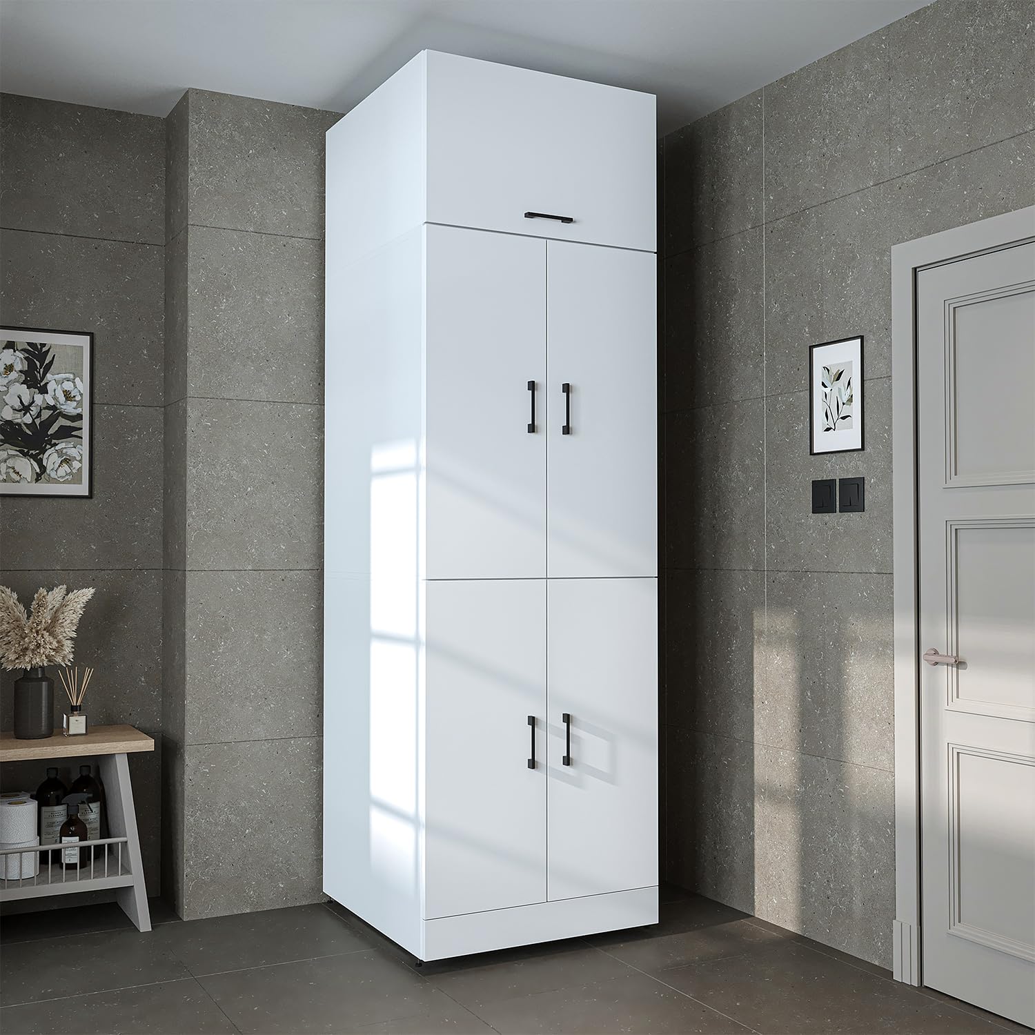 roomart-dora-waschmaschinenschrank-mit-aufsatzschrank-230-x-70-x-73-8-cm-5-farbe image 3