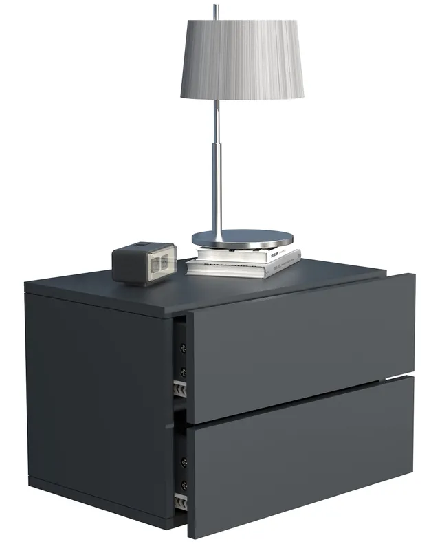 vcm-usal-l-45-cm-nachtschrank-wandboard-mit-zwei-schubladen-h-30-x-b-45-x-t-32-c image 1
