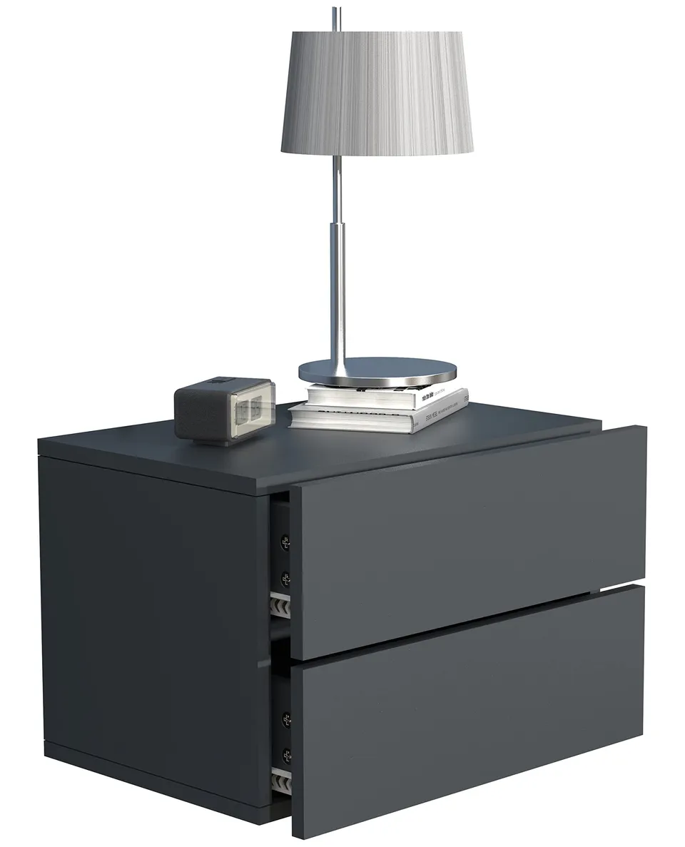 vcm-usal-l-45-cm-nachtschrank-wandboard-mit-zwei-schubladen-h-30-x-b-45-x-t-32-c image 1