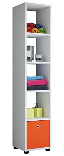 vcm-standregal-wei-31x30x152-cm-5-f-cher-holzwerkstoff-b-cherregal image 6