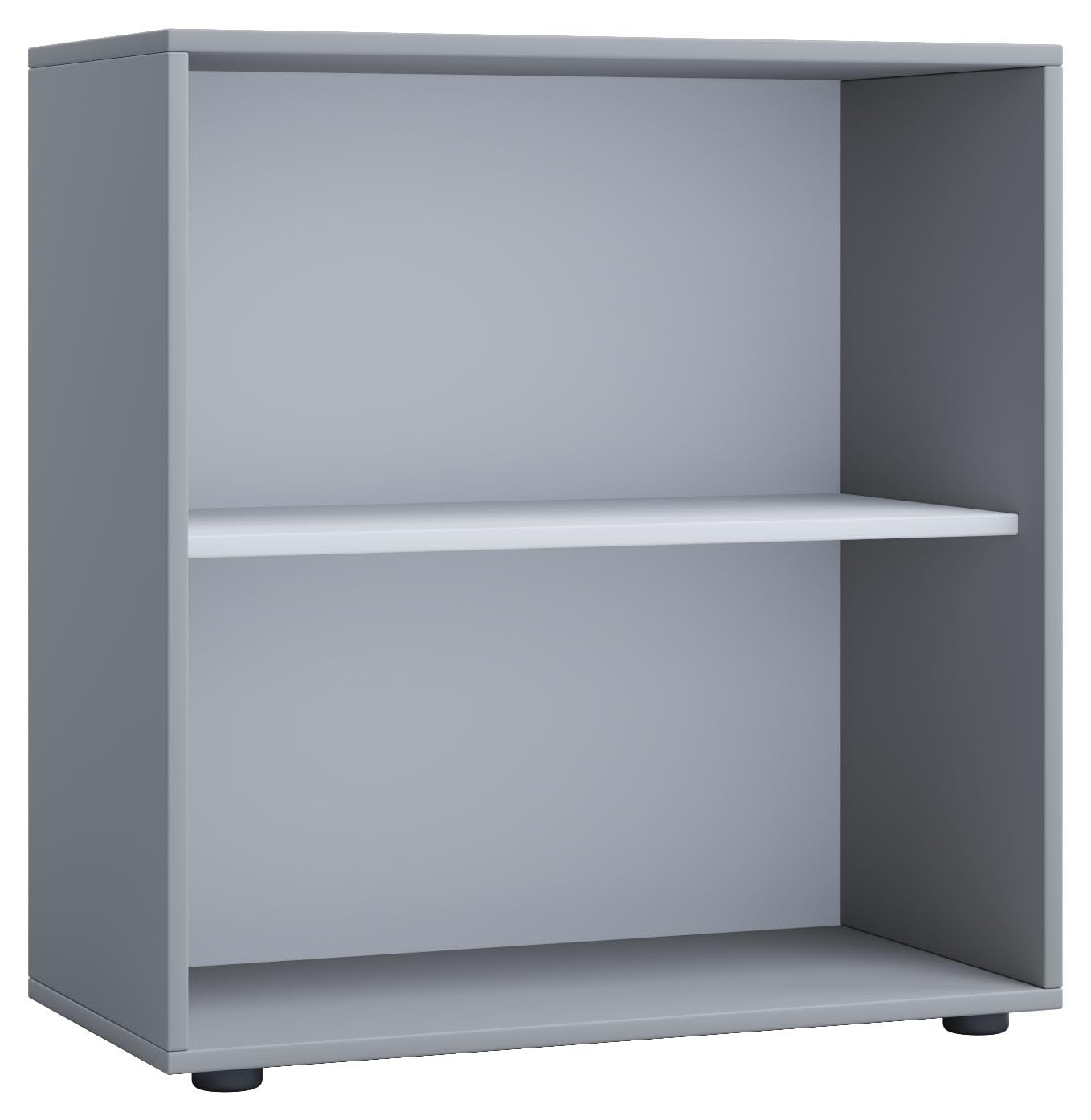 vcm-holzregal-lona-2-fach-grau-70x37x74-cm-stehend-b-roregal-aktenschrank image 2