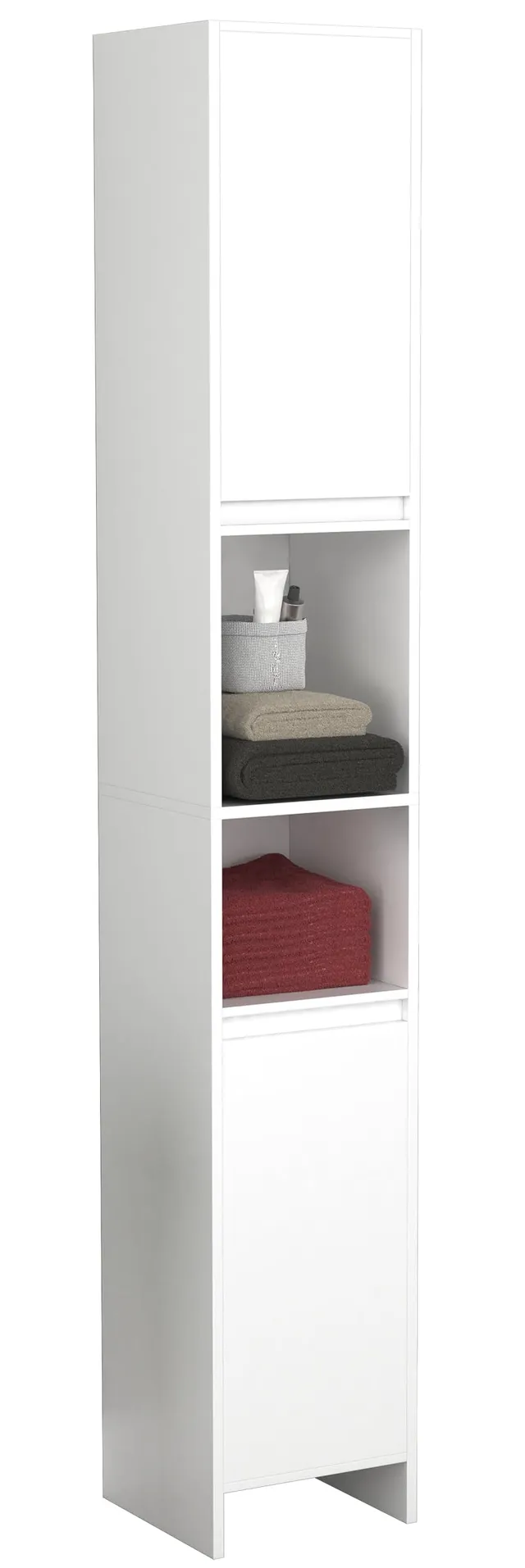 vcm-badm-bel-hochschrank-malira-wei-30x30x189-cm-2-grifflose-dreht-ren-6-f-cher- image 1
