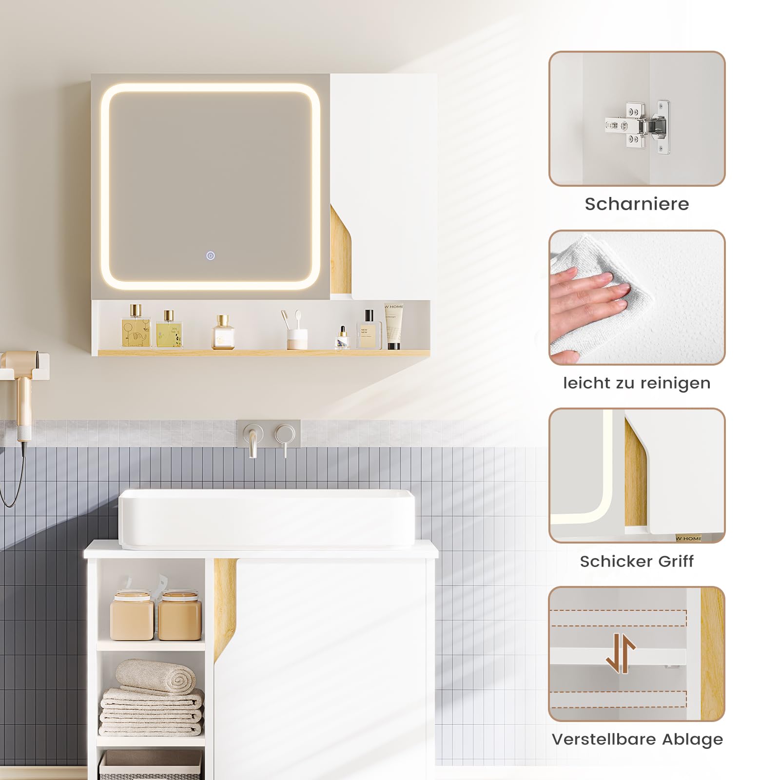 forabamb-spiegelschrank-bad-80-cm-mit-led-beleuchtung-badezimmerschrank-mit-hd-s image 6